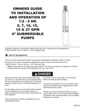 Flint & Walling G Serie Instructions Pour L'installation Et L'utilisation