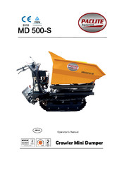 PACLITE Equipment MD500 Manuel De L'opérateur