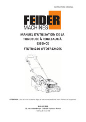 FEIDER Machines FTDTR4240 Manuel D'utilisation