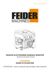 FEIDER Machines FGHI3500RS Guide D'utilisation