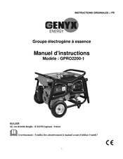 Hyundai power products GPRO2200-1 Manuel D'instructions