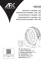 afx light 16-1026 Manuel D'utilisation