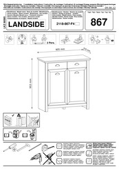 trendteam LANDSIDE 2118-867-F4 Instructions De Montage