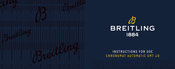 Breitling CHRONOMAT AUTOMATIC GMT 40 Mode D'emploi