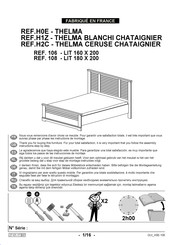 Gautier THELMA H2C 108 Instructions De Montage