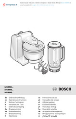 Bosch MUM48R1 Notice D'utilisation