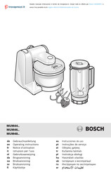 Bosch MUM44 Série Notice D'utilisation