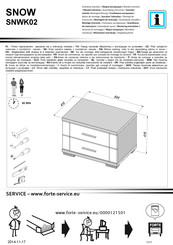 Forte SNWK02 Notice De Montage