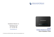 Grandstream HT814 Guide D'installation Rapide