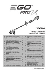 EGO PRO X STX3800 Mode D'emploi