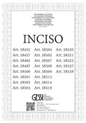 Gessi INCISO 58520 Manuel D'installation