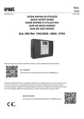 Urmet 1043/570A Guide Rapide D'utilisation