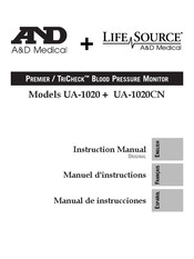 A&D Medical UA-1020CN Manuel D'instructions