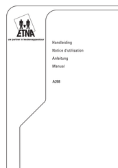 ETNA A268 Notice D'utilisation