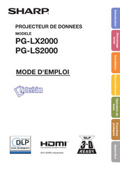 Sharp PG-LX2000 Mode D'emploi