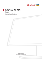 ViewSonic VS18813 Manuel Utilisateur