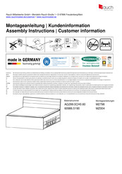 Rauch AG299.0CH0.60 Instructions De Montage