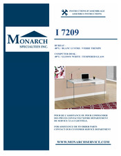 Monarch Specialties I 7209 Instructions D'assemblage