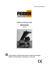 FEIDER Machines FBT70-2 Manuel D'instructions