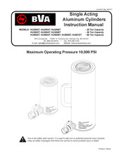 BVA Hydraulics HU5004T Manuel D'instructions