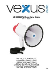 Vexus Audio MEG020 Notice D'utilisation