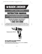 Black & Decker VPX1201 Manuel D'instructions