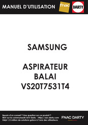 Samsung VS20T7531T4 Manuel D'utilisation