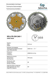 SELLITA SW 240-1 Documentation Technique