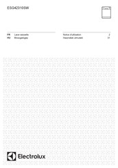 Electrolux ESG42310SW Notice D'utilisation