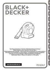 Black & Decker PD1820L-QW Mode D'emploi
