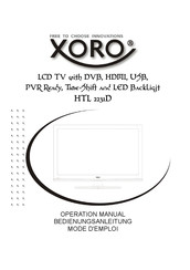 Xoro HTL 2231D Mode D'emploi