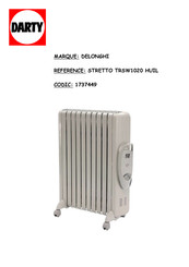 Delonghi TRSW1020 Guide Rapide