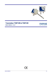 Novus TEMP-WM Mode D'emploi