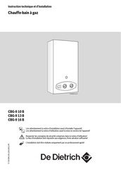 De Dietrich CBG-II 16 B Instructions D'installation