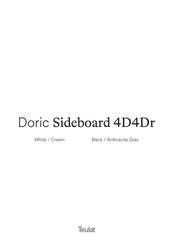 Teulat Doric Sideboard 4D4Dr Instructions De Montage