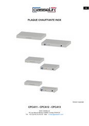Casselin CPCA11 Mode D'emploi