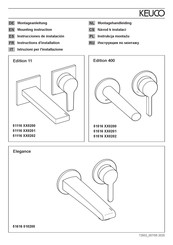 KEUCO Edition 11 51116 0202 Série Instructions De Montage