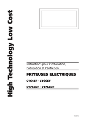 CHEFOOK Prix Chocs CT66EF Instructions Pour L'installation, L'utilisation Et L'entretien