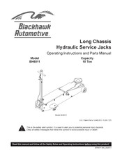 Blackhawk Automotive BH6011 Manuel Des Consignes D'utilisation Et Des Pièces