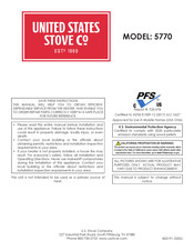 United States Stove 5770 Mode D'emploi