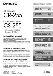 Onkyo CR-255 Manuel D'instructions