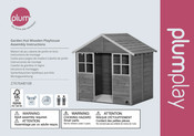 Plum Garden Hut Wooden Playhouse Instructions De Montage