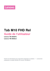 Lenovo TB-X605FC Guide De L'utilisateur