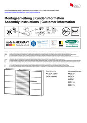 Rauch M2634 Instructions De Montage