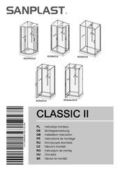 SANPLAST CLASSIC II KCKP4/CLII Instructions De Montage