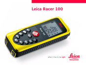 Leica Geosystems Racer 100 Mode D'emploi