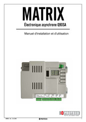 Proteco MATRIX Q90SA Manuel D'installation Et D'utilisation