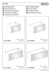 KEUCO X-Line 33161 0000 Serie Instructions D'installation