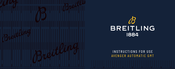 Breitling AVENGER AUTOMATIC GMT Mode D'emploi