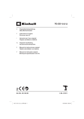 EINHELL TC-CD 12-2 Li Instructions D'origine